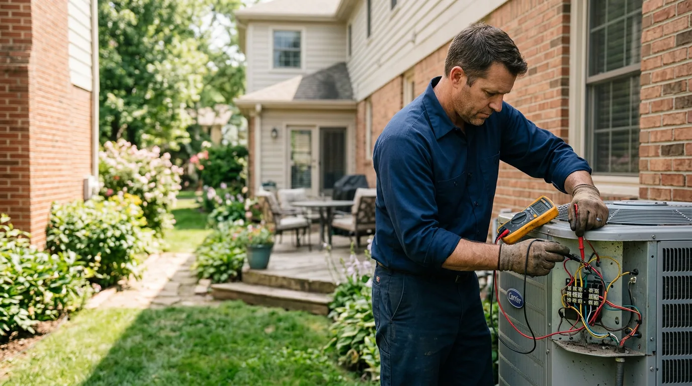 HVAC technician working near Westlake, OH